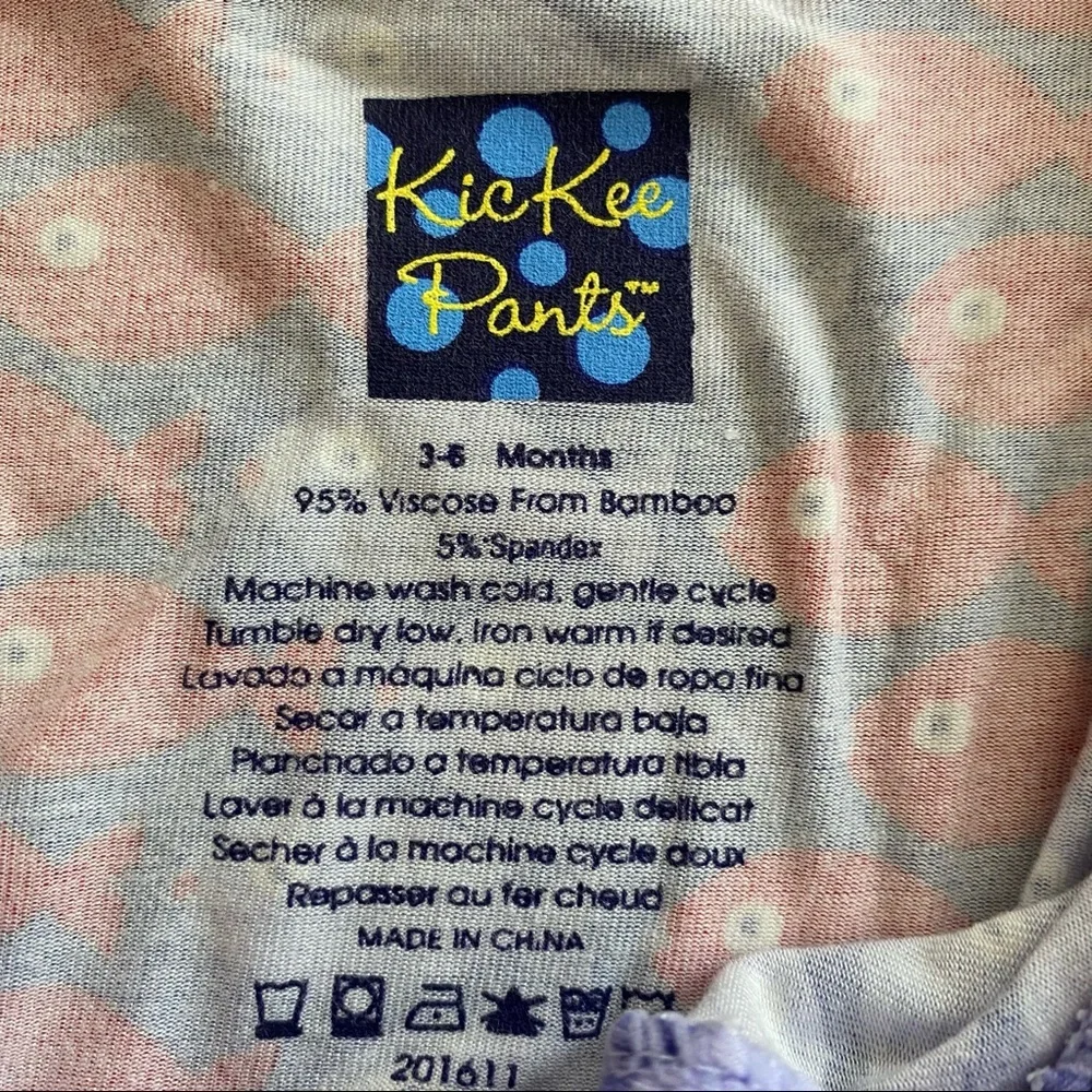 Kickee Pants Footie Pajamas 3-6 months